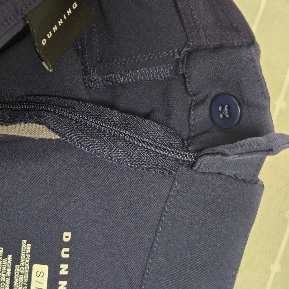 Dunning Women's Navy Blue Golf Pants Slim Straight Stretch Size S Preppy Active - Picture 11 of 12